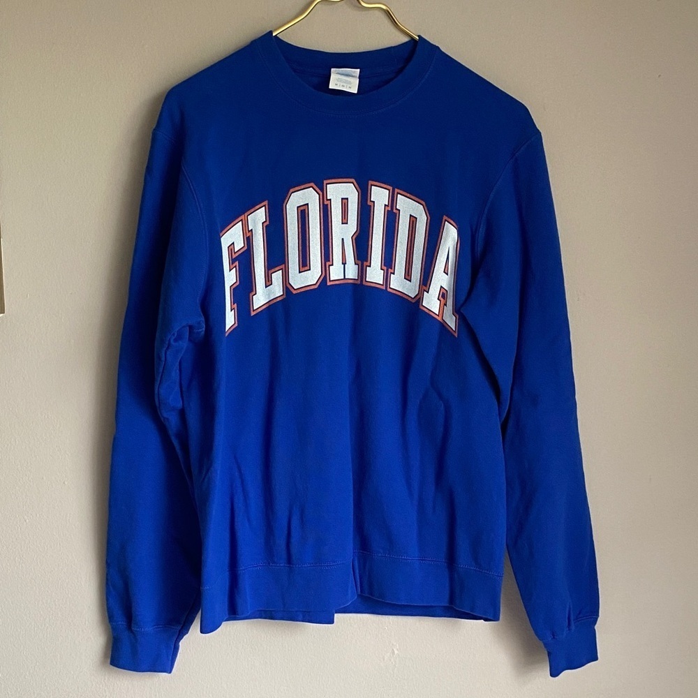 Port and Company Royal Blue Florida Crewneck Sweater
